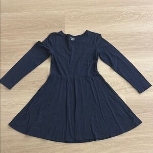 The Children's Place Blue Fit and Flare Long Sleeve Dress